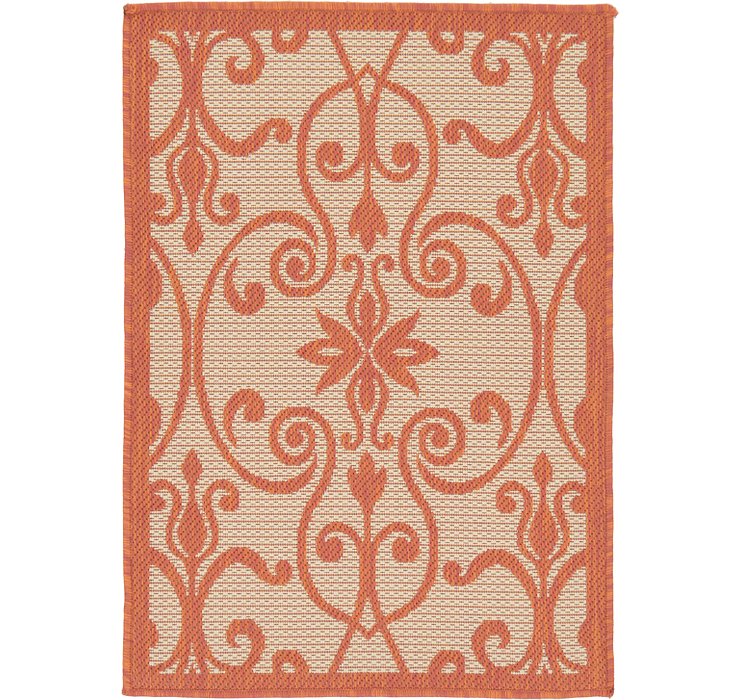 2' 2 x 3' Outdoor Botanical Rug