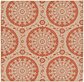 Unique Loom 6' x 6' Outdoor Botanical Square Rug thumbnail image 1