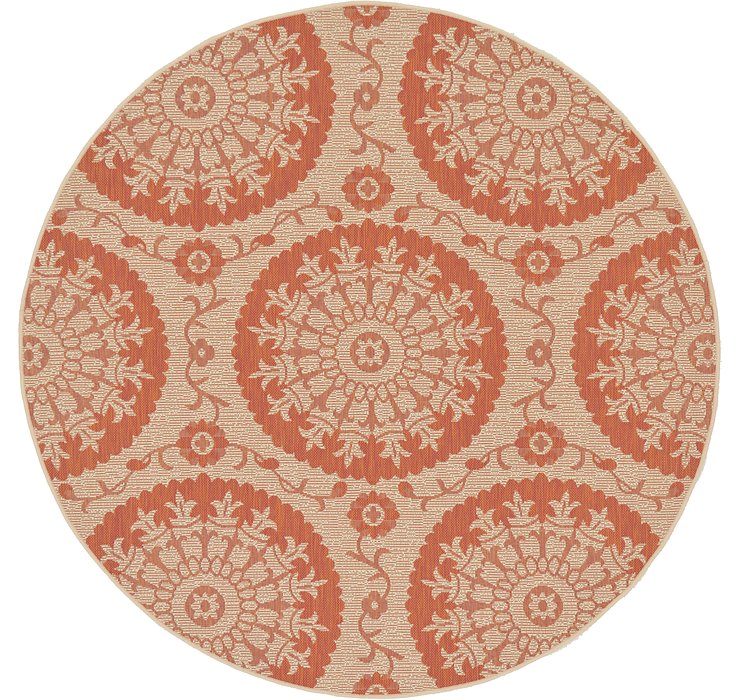 6' x 6' Outdoor Botanical Round...