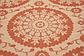 183cm x 183cm Outdoor Botanical Round Rug thumbnail image 4