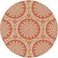 183cm x 183cm Outdoor Botanical Round Rug thumbnail image 1