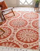 160cm x 245cm Outdoor Botanical Rug thumbnail image 1
