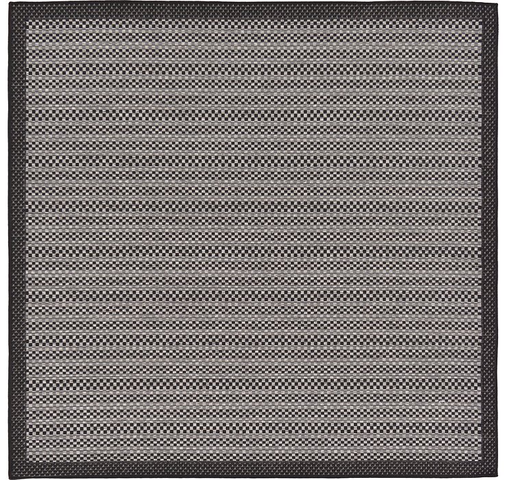 6' x 6' Outdoor Border Square Rug