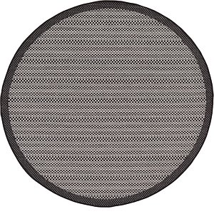 Unique Loom 6' x 6' Outdoor Border Round Rug