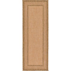 Unique Loom 2' 2 x 6' Outdoor Border Runner Rug