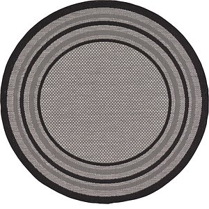 6' x 6' Outdoor Border Round Rug