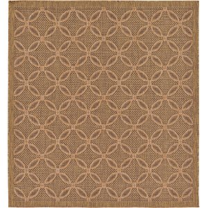 Unique Loom 6' x 6' Outdoor Square Rug