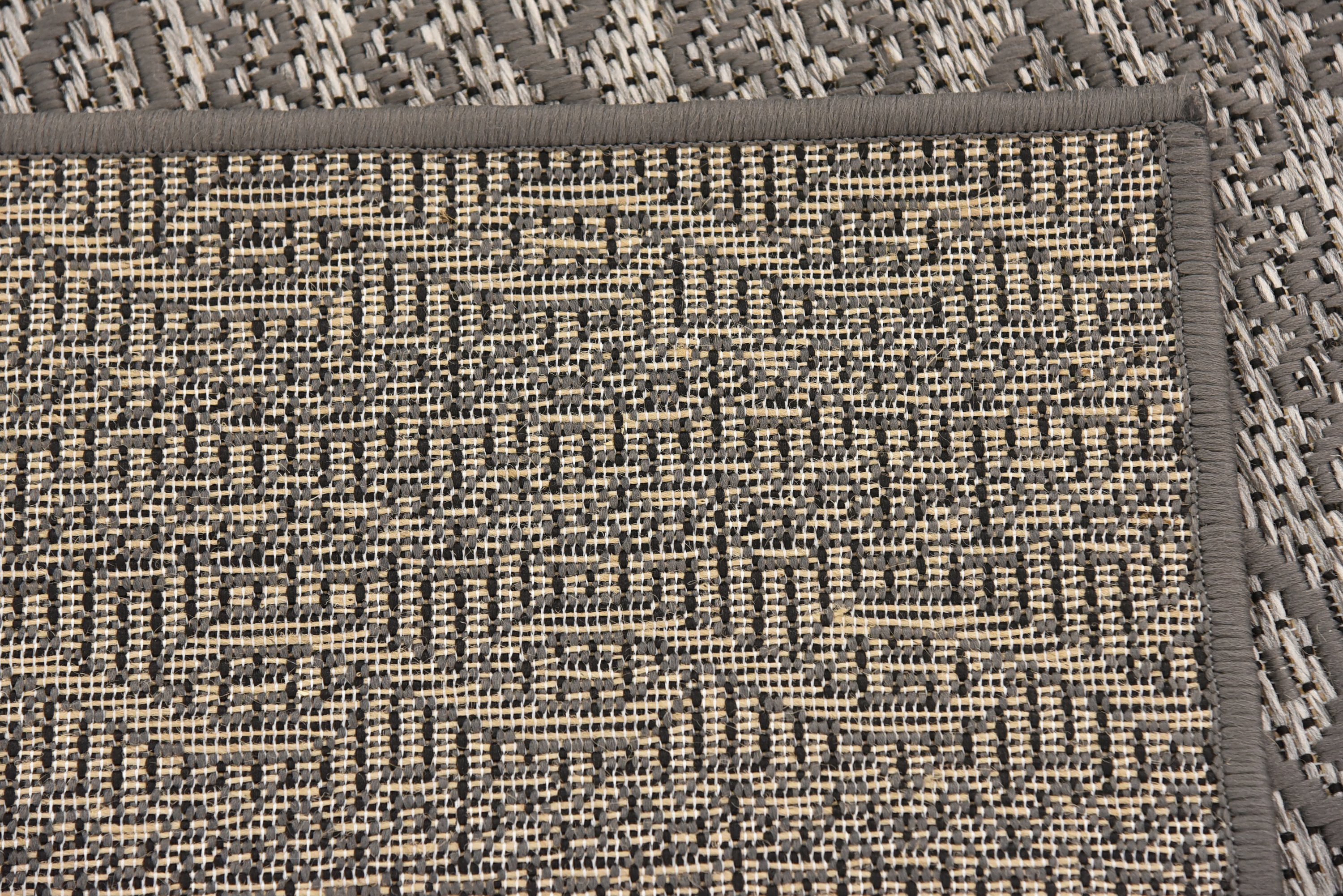 Gray 6' x 6' Outdoor Modern Square Rug Area Rugs eSaleRugs