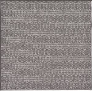 Unique Loom 6' x 6' Outdoor Modern Square Rug