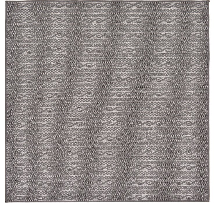 6' x 6' Outdoor Modern Square Rug