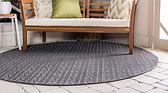 6' x 6' Outdoor Modern Round Rug thumbnail