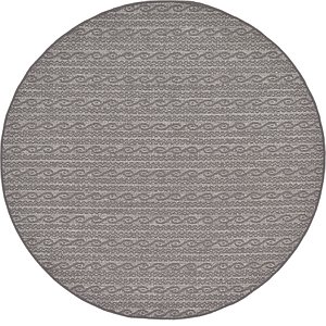 Unique Loom 6' x 6' Outdoor Modern Round Rug