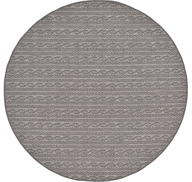 6' x 6' Outdoor Modern Round Rug