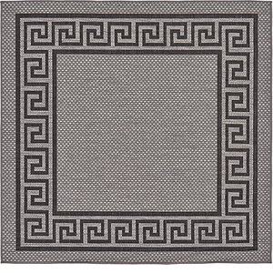 Unique Loom 6' x 6' Outdoor Border Square Rug