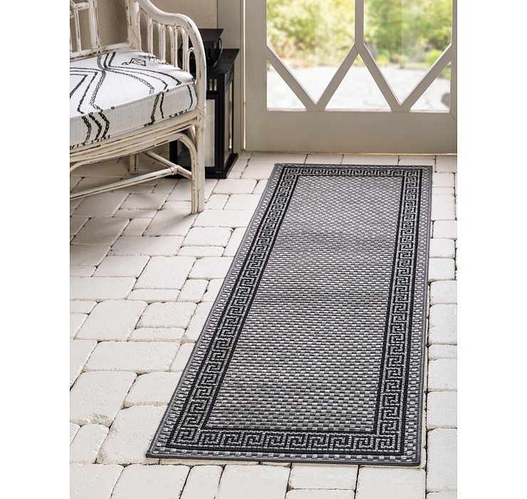 2' 2 x 6' Outdoor Border Runner Rug