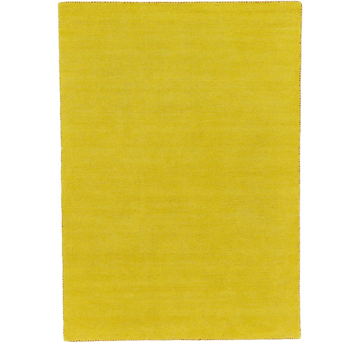 5' 3 x 7' 5 Solid Gabbeh Rug