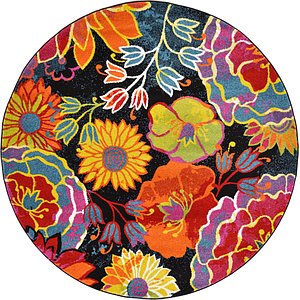 Unique Loom 6' x 6' Lyon Round Rug