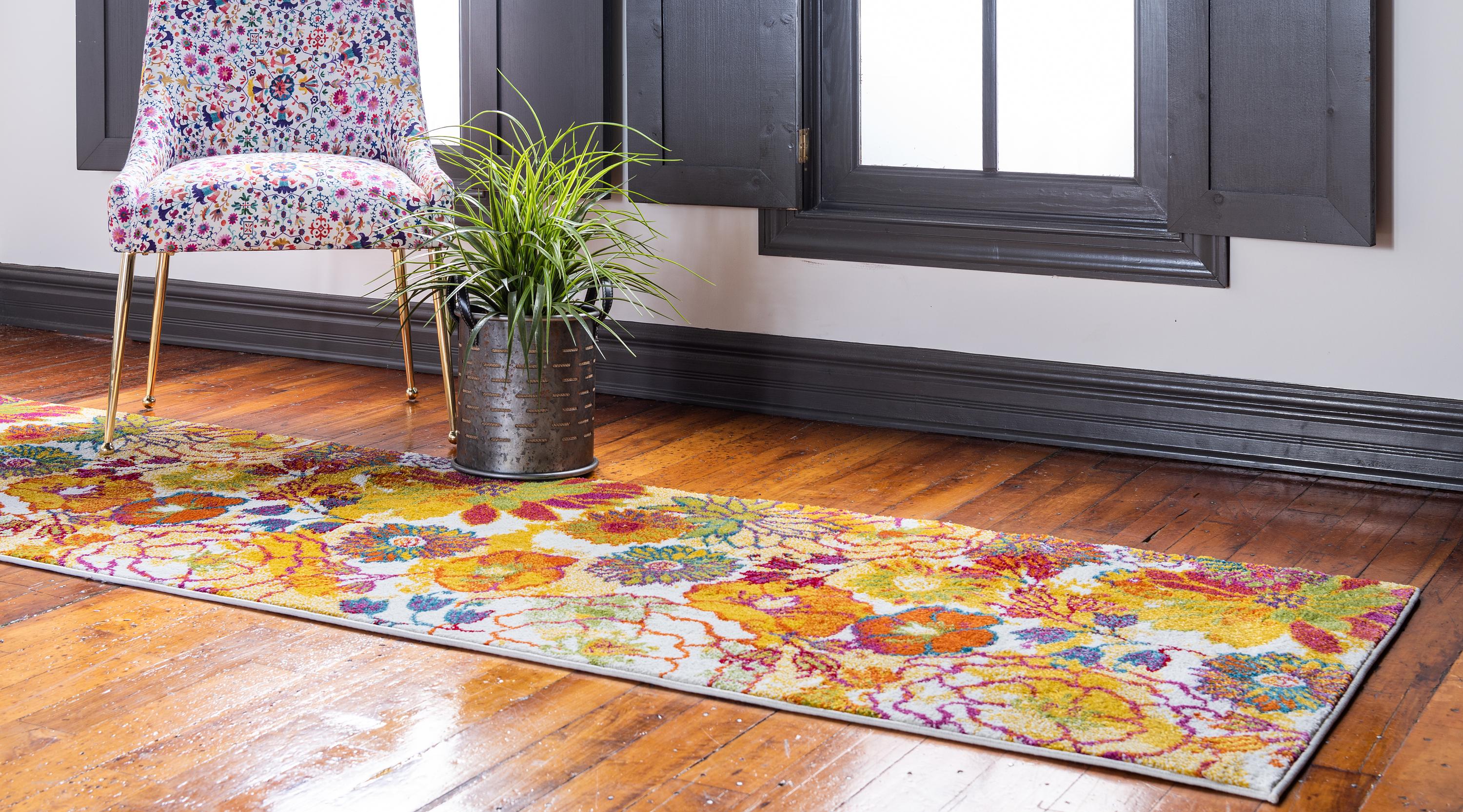 Ivory 2' x 6' Florence Runner Rug eSaleRugs