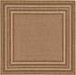 6' x 6' Outdoor Border Square Rug thumbnail image 1