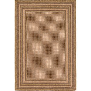 Unique Loom 5' 3 x 8' Outdoor Border Rug