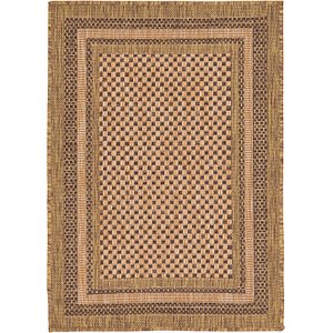 Unique Loom 2' 2 x 3' Outdoor Border Rug