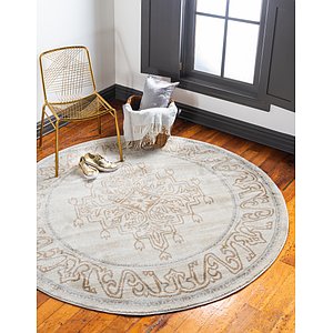 Unique Loom 8' x 8' Aurora Round Rug