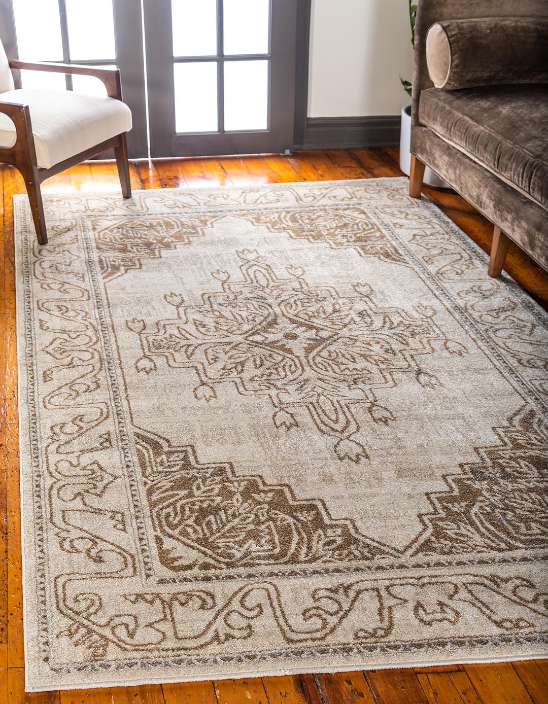 Beige 9' x 12' Aria Rug Area Rugs eSaleRugs