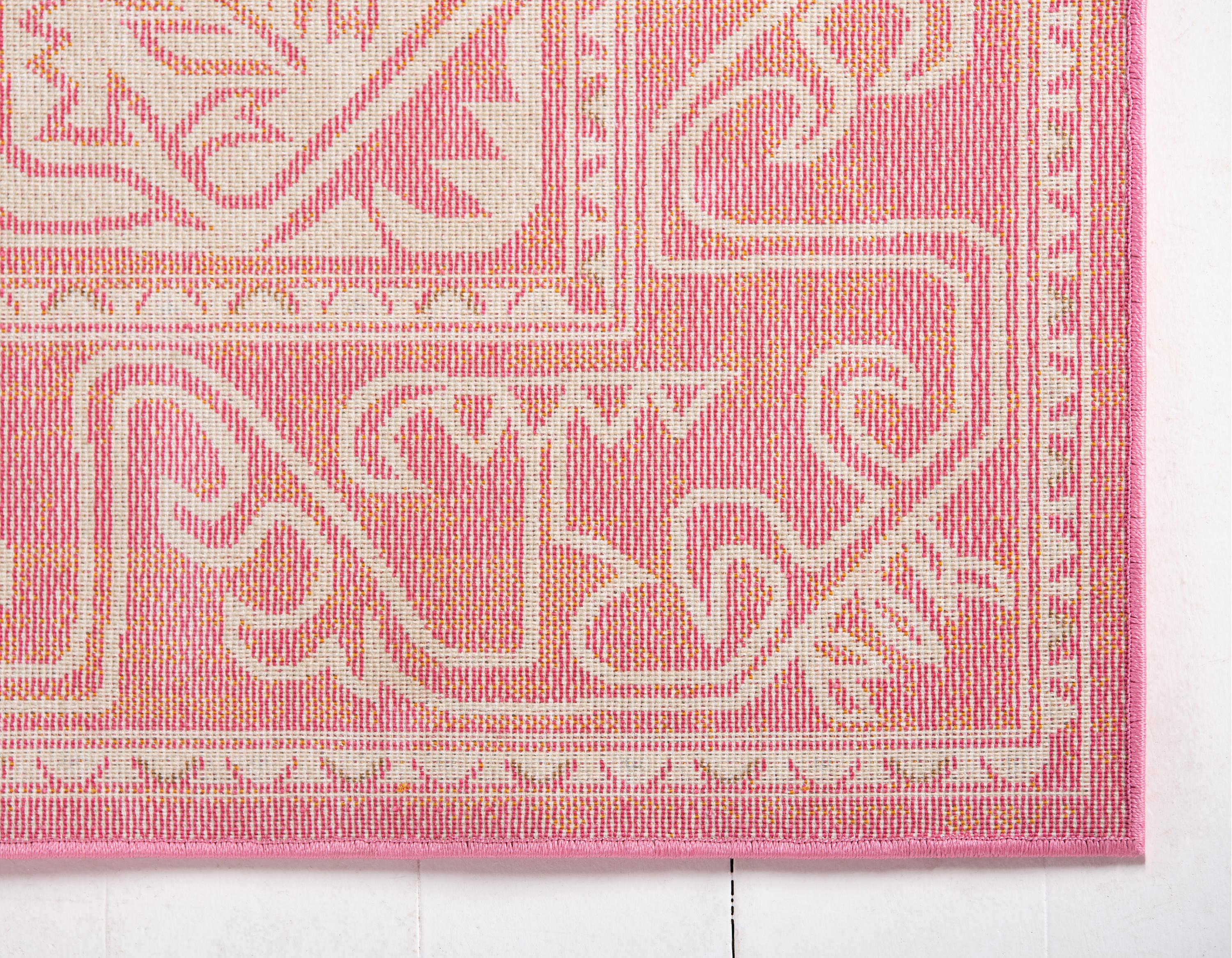 Pink 2' 7 x 10' Aria Runner Rug Area Rugs eSaleRugs