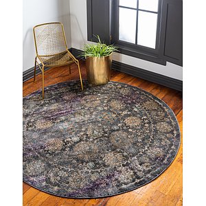 Unique Loom 8' x 8' Aurora Round Rug