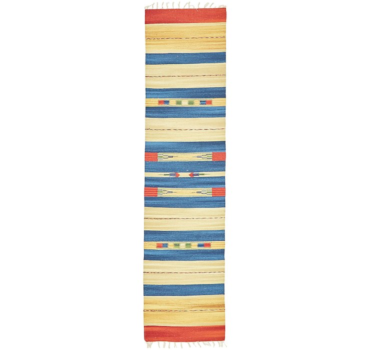 2' x 7' 10 Kilim Dhurrie Runner Rug