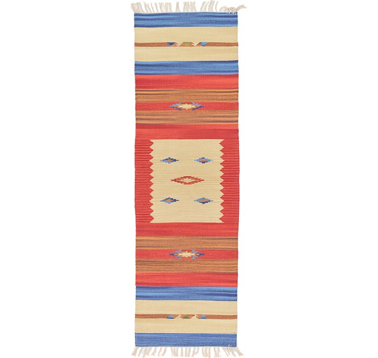 2' x 6' 7 Kilim Dhurrie Runner Rug