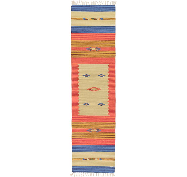 2' x 7' 10 Kilim Dhurrie Runner Rug