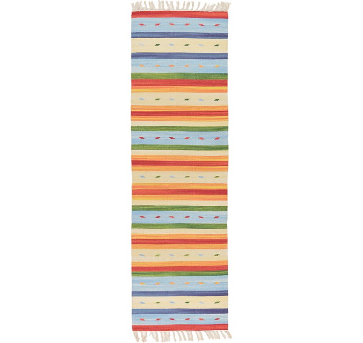 2' x 6' 7 Kilim Dhurrie Runner Rug