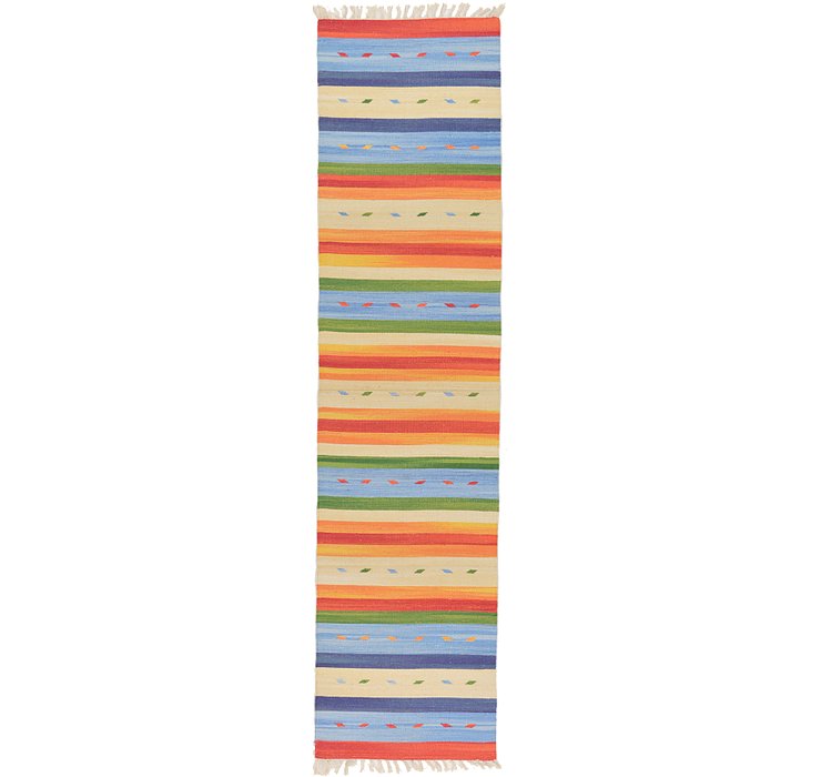 2' x 7' 10 Kilim Dhurrie Runner Rug