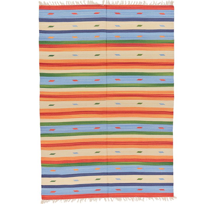 5' 7 x 7' 10 Kilim Dhurrie Rug