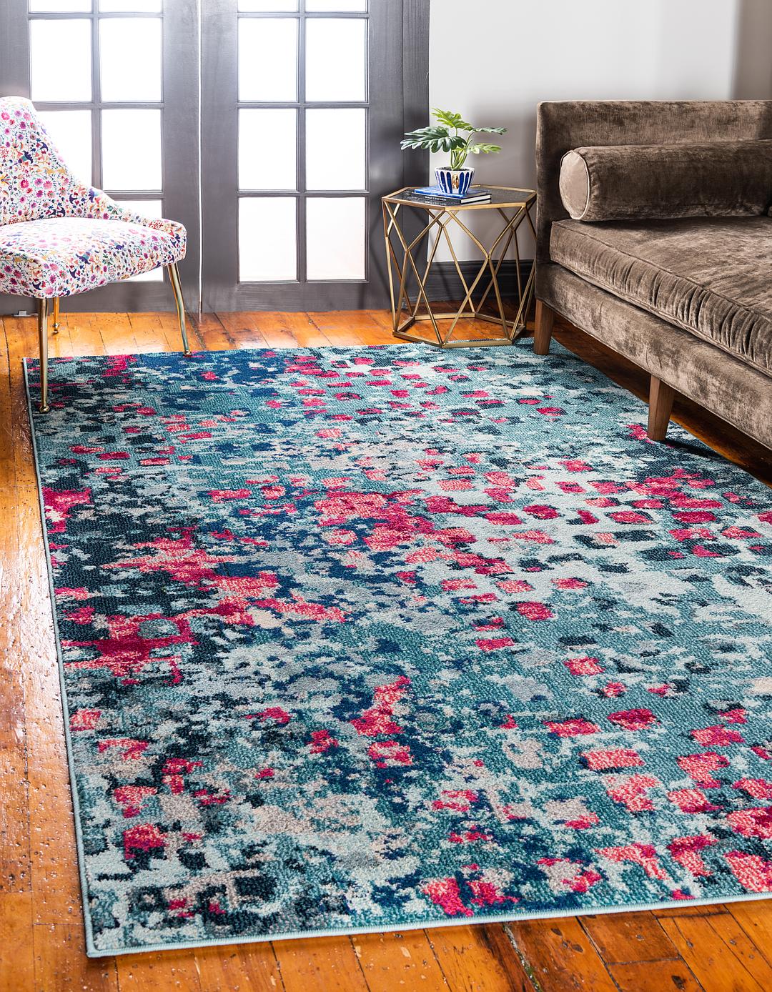Blue 5' x 8' Barcelona Rug Area Rugs Rugs.ca
