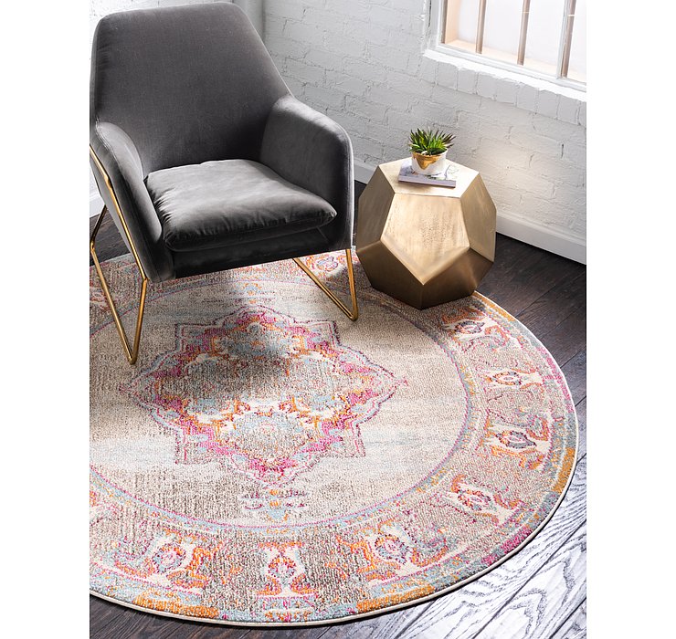 8' x 8' Fleur Round Rug