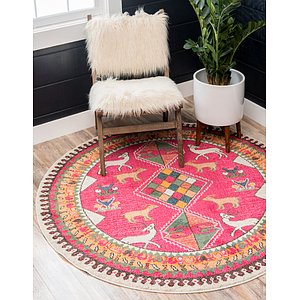 Unique Loom 8' x 8' Sedona Round Rug