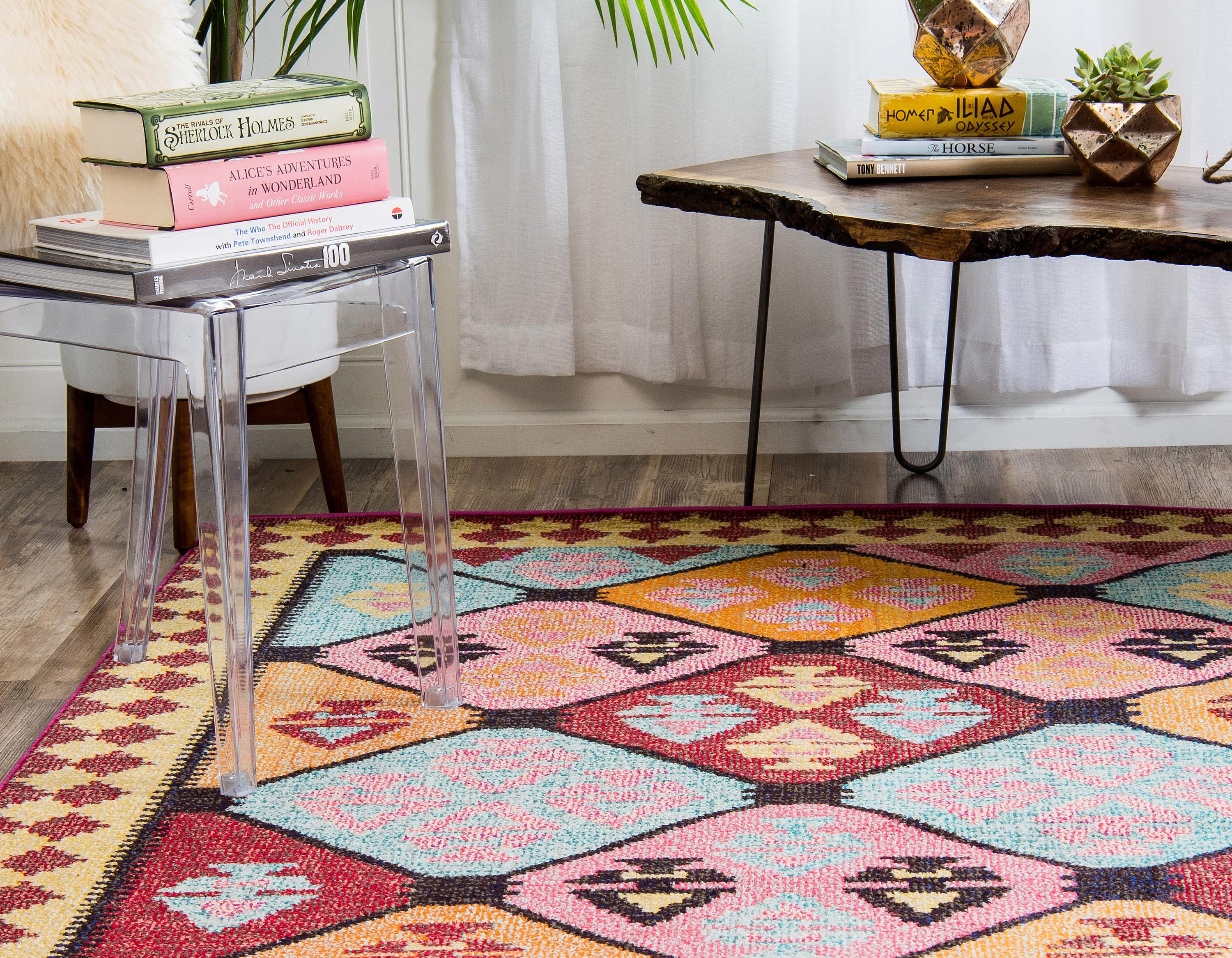 Multicolor 5' x 8' Santa Fe Rug eSaleRugs