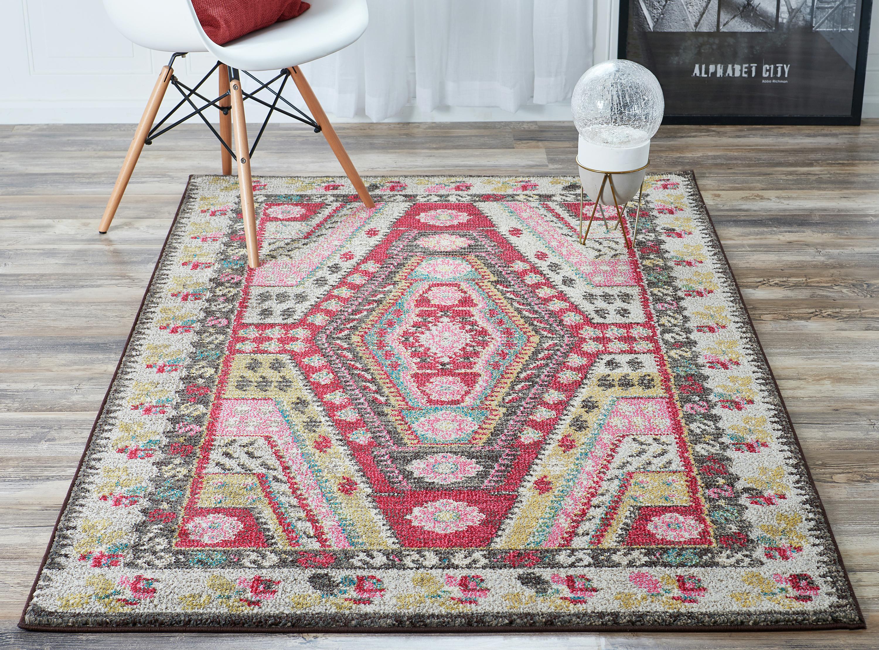 Multicolor 4' x 6' Santa Fe Rug eSaleRugs