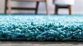 8' 2 x 8' 2 Solid Shag Round Rug thumbnail