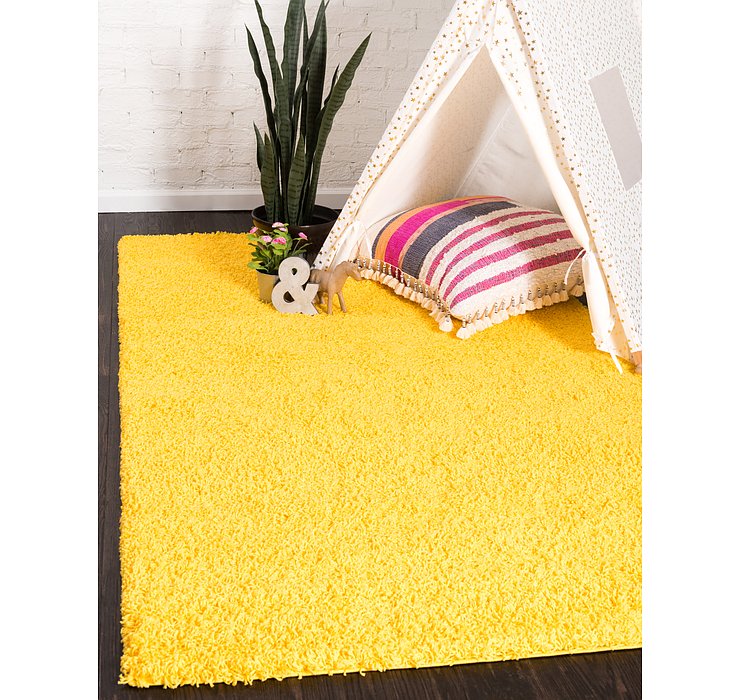 8' x 10' Solid Shag Rug