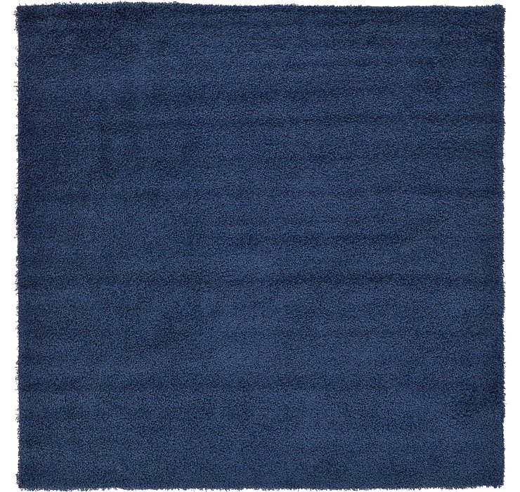 8' 2 x 8' 2 Solid Shag Square Rug