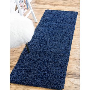 Unique Loom 2' 6 x 16' 5 Solid Shag Runner Rug