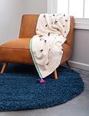 6' x 6' Solid Shag Round Rug thumbnail