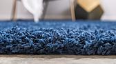 6' x 6' Solid Shag Round Rug thumbnail