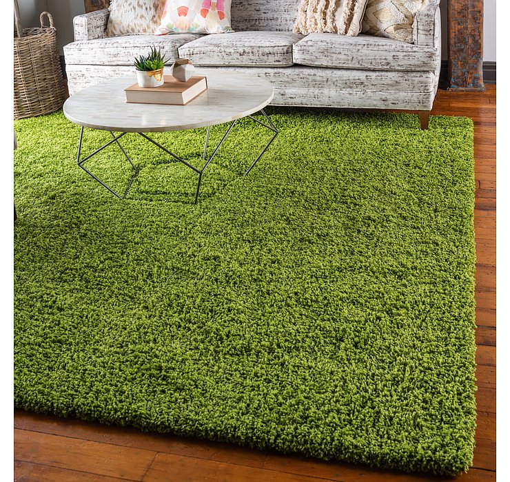 8' 2 x 8' 2 Solid Shag Square Rug