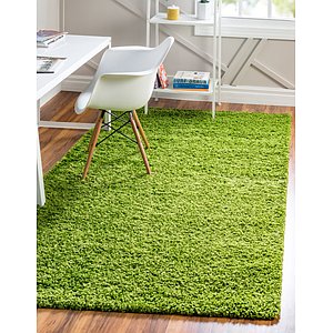 6' x 9' Solid Shag Rug