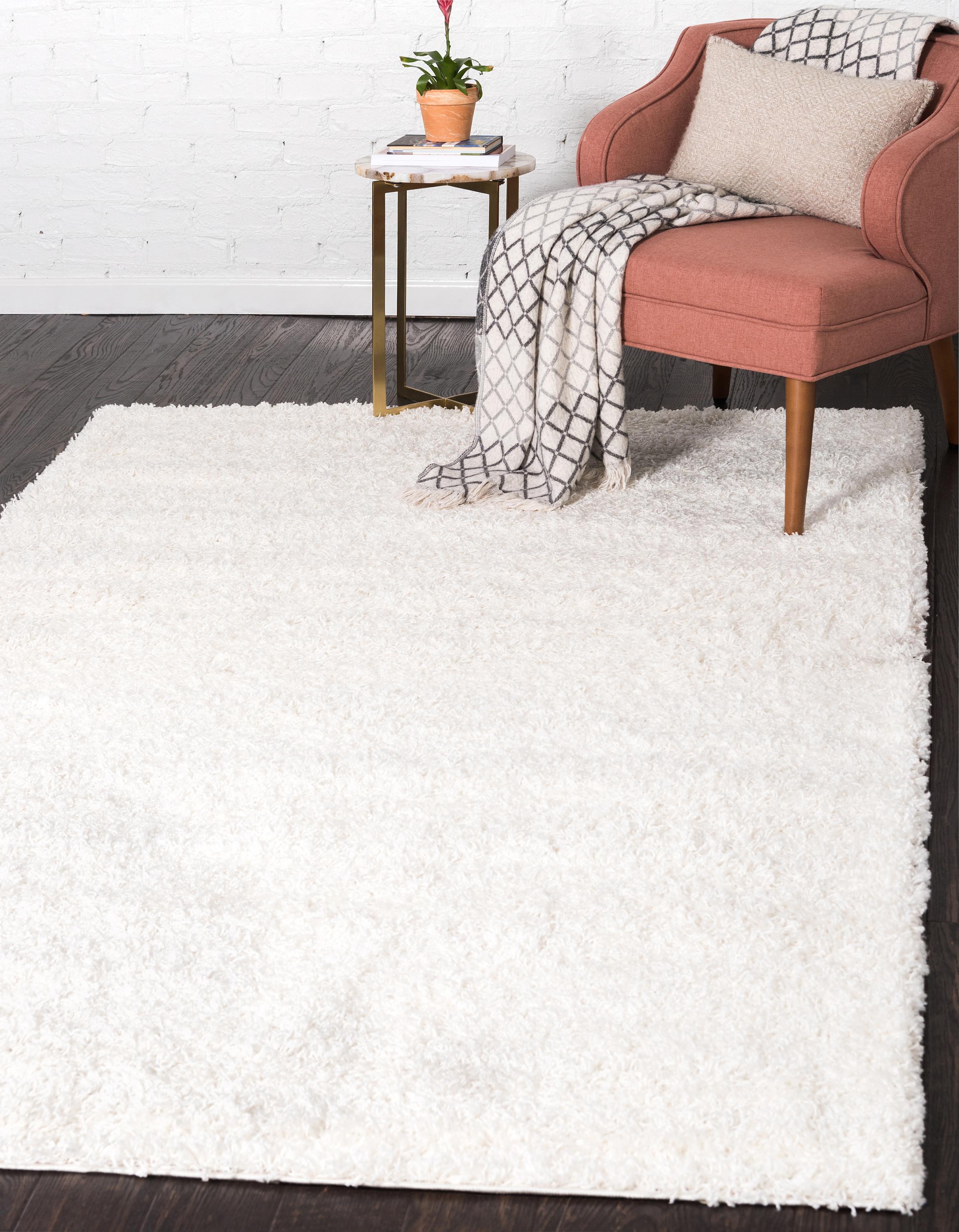 Snow White 12 X 15 Solid Rug Erugs
