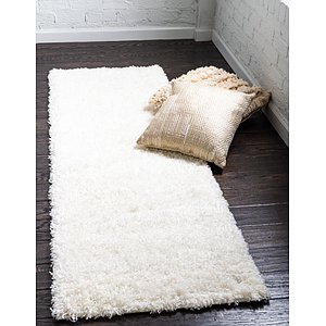 Unique Loom 2' 6 x 13' Solid Shag Runner Rug